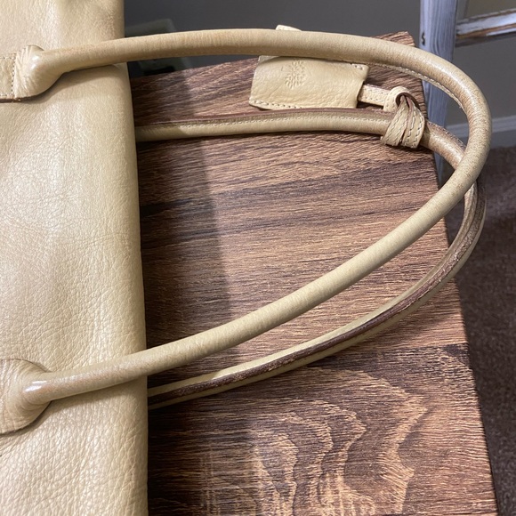 Authentic Mulberry Bayswater beige pebbled leather padlock flap hand tote bag - Picture 8 of 16